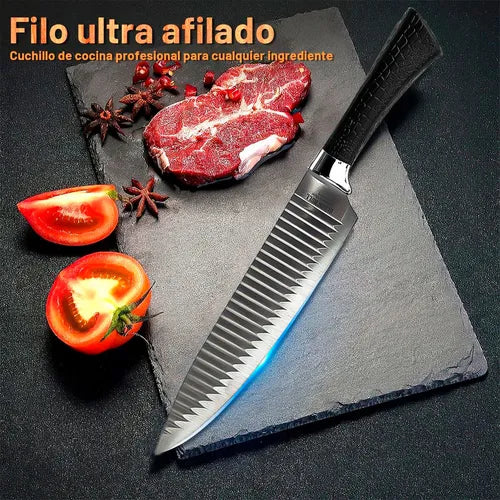 🔥PROFIL™ | SET CUCHILLOS PROFESIONALES X 6 | ACERO INOXIDABLE 🔥